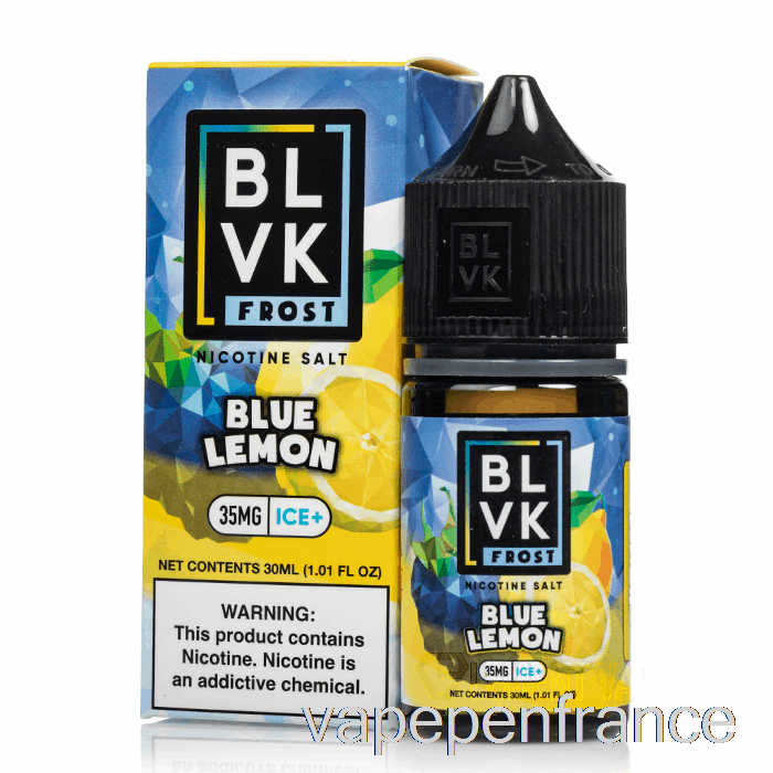 Citron Bleu - Sels De Givre Blvk - Stylo Vape 30 Ml 35 Mg